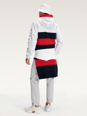 tommy hilfiger colour block zip through jacket
