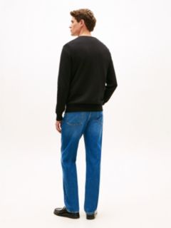 Flag Embroidery V-Neck Jumper — Black 5