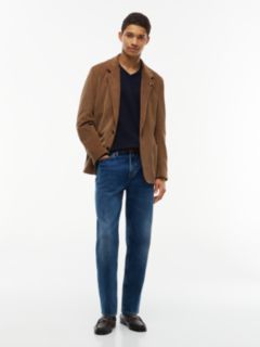 Flag Embroidery V-Neck Jumper — Blue 2