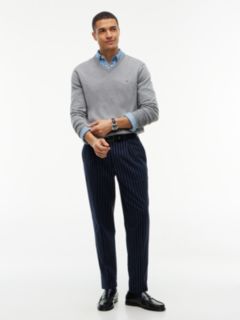 Flag Embroidery V-Neck Jumper — Grey 2