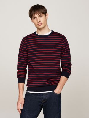 Tommy hilfiger sweatshirt flag crew sale