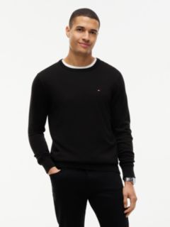 Flag Crew Neck Jumper — Black 1