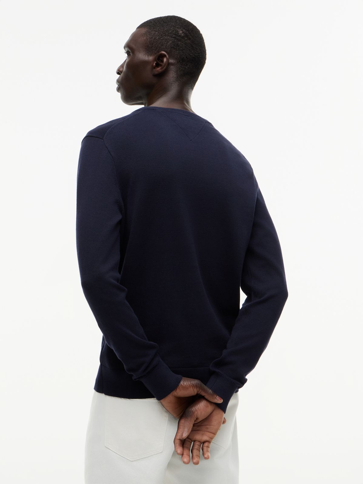 Flag Crew Neck Jumper — Blue