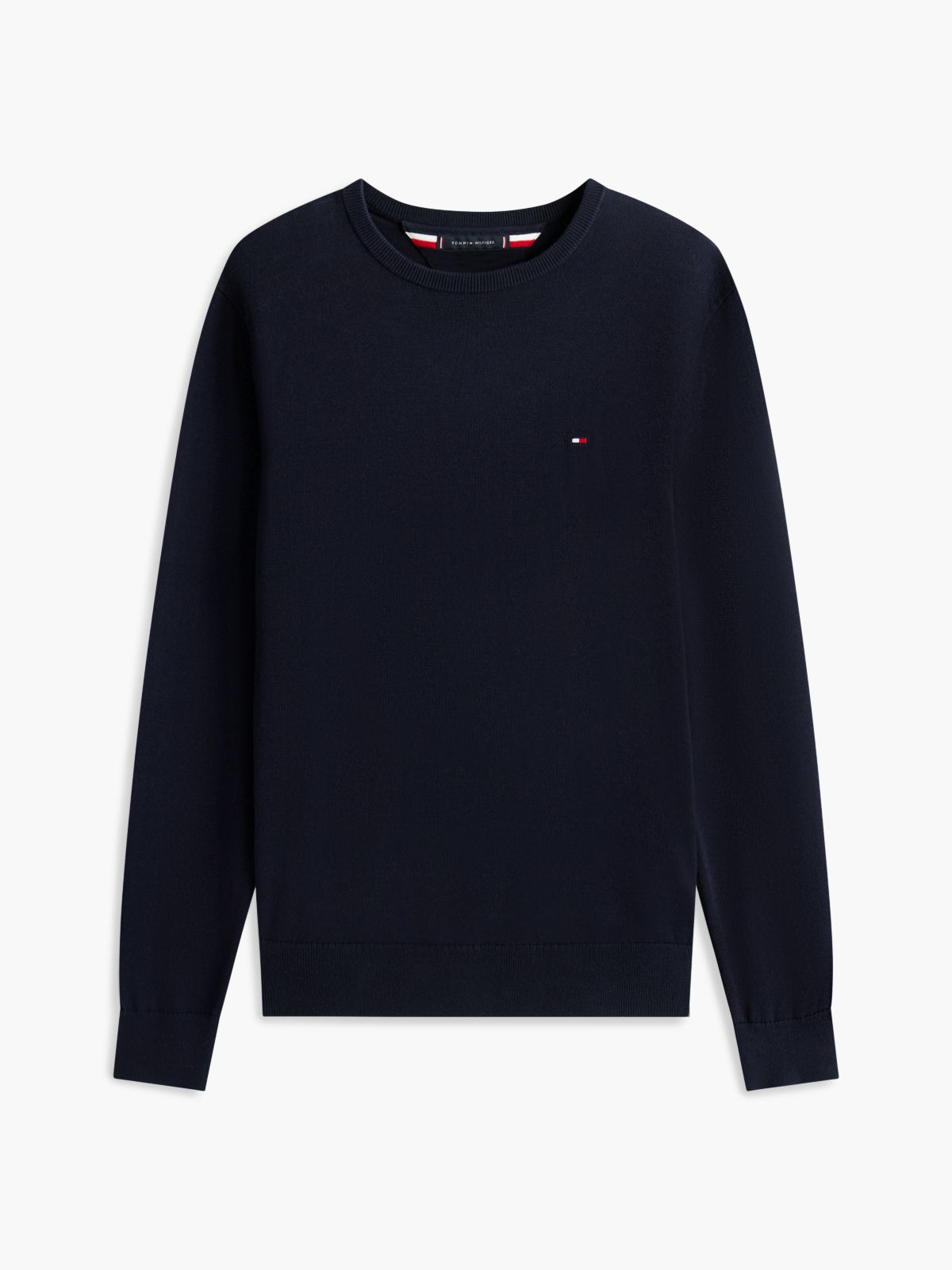 Flag Crew Neck Jumper — Blue