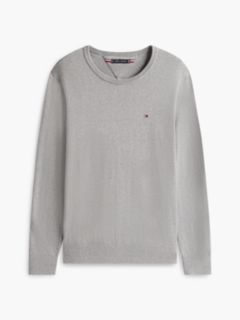 Flag Crew Neck Jumper — Grey 6