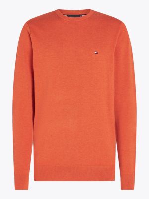 Tommy hilfiger oranje trui sale