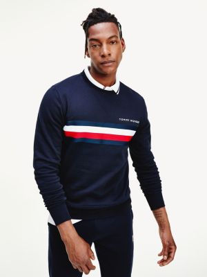 tommy hilfiger stripe logo sweatshirt