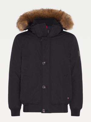 tommy hooded down bomber