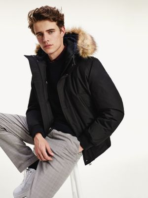 tommy hilfiger down hooded jacket