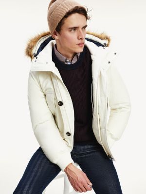 tommy hilfiger hooded down bomber