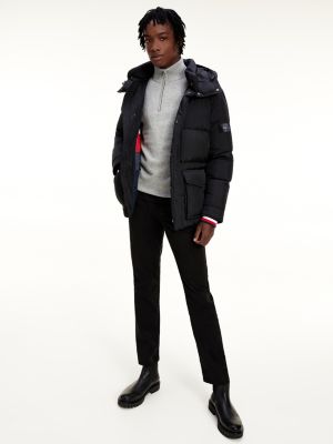 tommy hilfiger down coat black