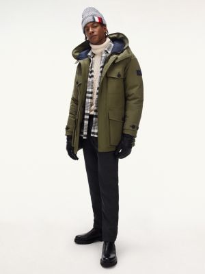 tommy hilfiger khaki parka