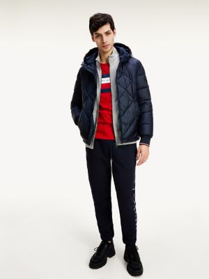 tommy hilfiger quilted hooded jacket