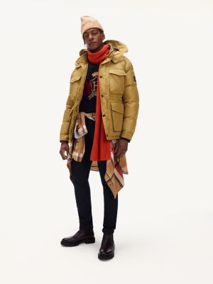 tommy jeans hooded long coat