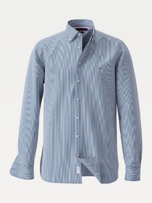 tommy hilfiger striped button up