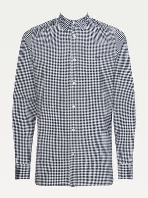 slim fit gingham shirt