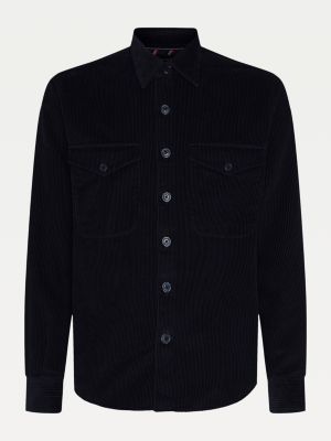 contrast corduroy overshirt