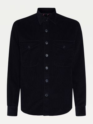 stretch corduroy overshirt