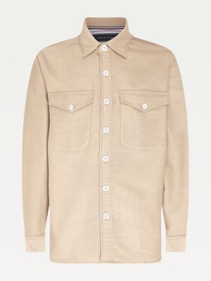 Moleskin Relaxed Fit Overshirt BEIGE Tommy Hilfiger