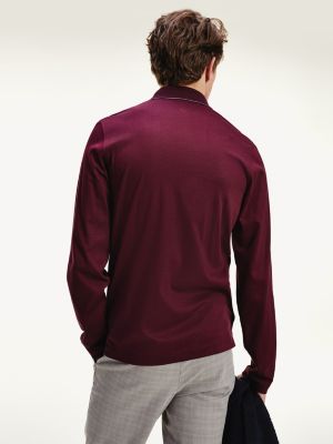 tommy hilfiger long sleeve polo slim fit