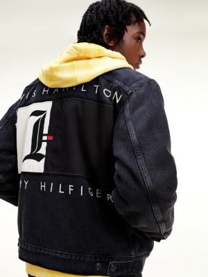 tommy hilfiger denim jacket lewis hamilton