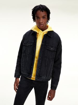 tommy hilfiger black denim jacket