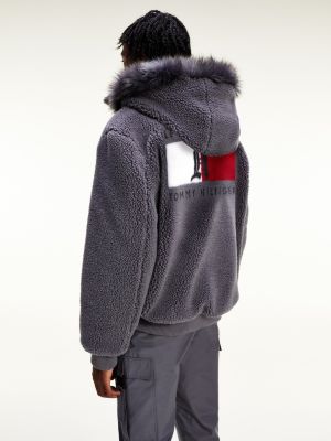 tommy hilfiger grey parka