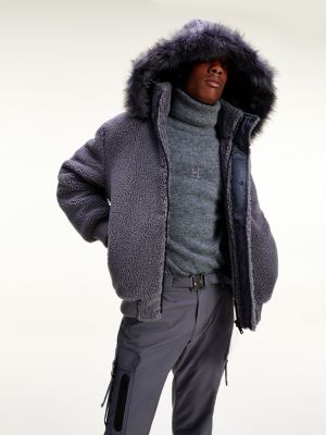 tommy hilfiger shearling aviator jacket