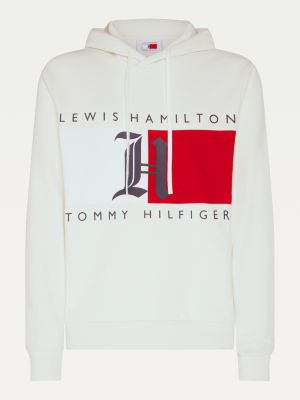 Lewis Hamilton Logo Hoody | WHITE 