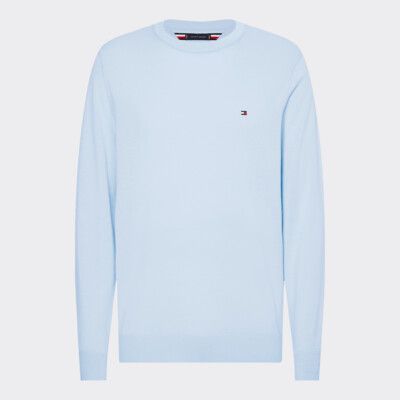tommy hilfiger cotton silk crew neck