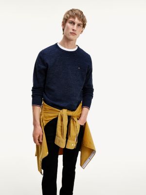 tommy hilfiger crew neck jumper mens