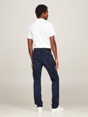 denim bleecker slim fit jeans met fading voor heren - tommy hilfiger