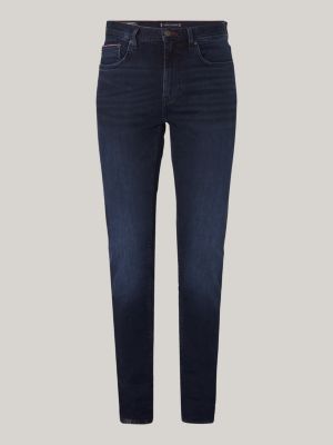 denim bleecker slim fit jeans met fading voor heren - tommy hilfiger