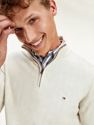 tommy hilfiger zip neck jumper