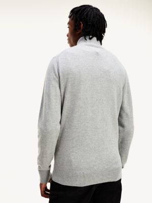 half zip jumper grey