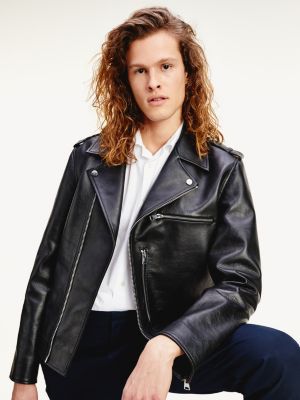 leather jacket mens tommy hilfiger