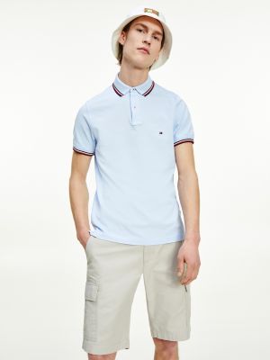 Tipped Organic Cotton Slim Fit Polo 