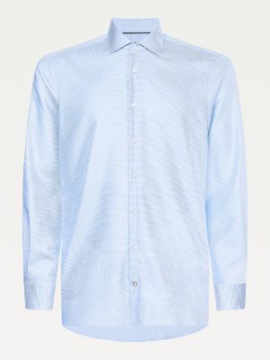 Point Collar Slim Fit Shirt | BLUE | Tommy Hilfiger