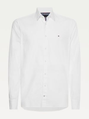 tommy hilfiger white formal shirt