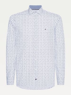 Floral Print Slim Fit Shirt | WHITE 