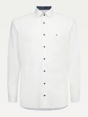 tommy hilfiger white formal shirt