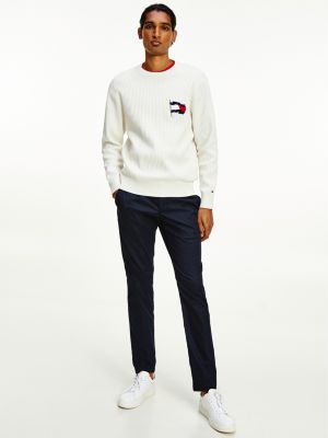 white tommy hilfiger jumper