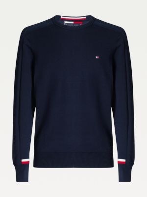 Dzhemper S Rukavami Reglan Sinij Tommy Hilfiger