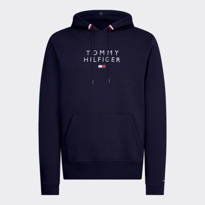 Hudi S Vyshitym Logotipom Sinij Tommy Hilfiger