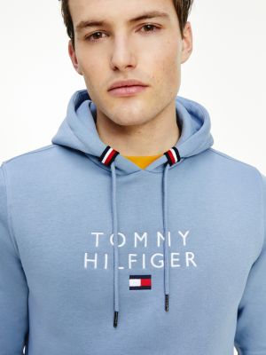 Hudi S Vyshitym Logotipom Sinij Tommy Hilfiger