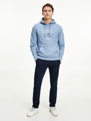 Hudi S Vyshitym Logotipom Sinij Tommy Hilfiger