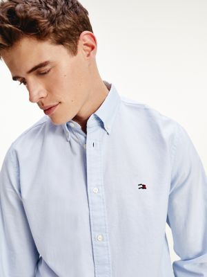 Rubashka Oksford Sinij Tommy Hilfiger