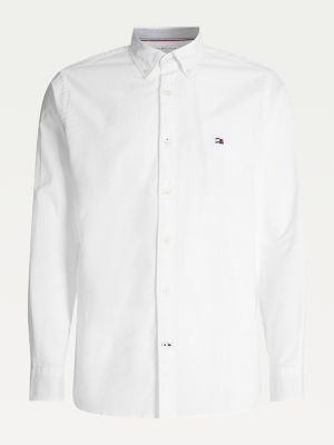 tommy hilfiger white collar shirt
