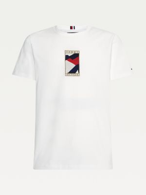 tommy flag logo t shirt