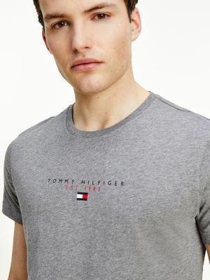 tommy hilfiger essential trainer with text logo in white